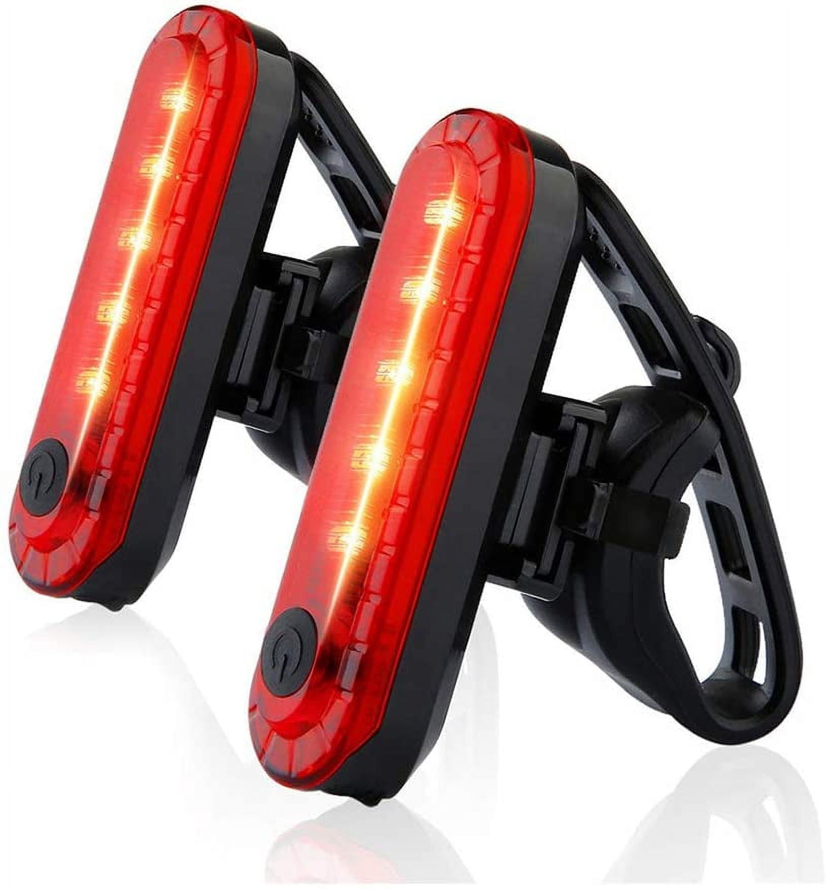 USB Rechargeable Rear Bike Tail Light - Ultra Bright - 2 Pack - Walmart.com