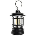 thumbnail image 1 of USB Rechargeable Retro Camping Lantern with Dimmer, Waterproof Portable Tent Light for Outdoor Hiking Backyard, 1-Pack, 1 of 5