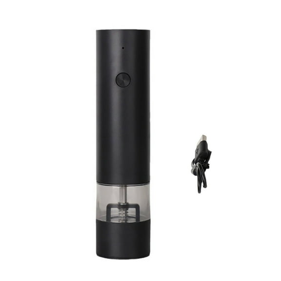 USB Rechargeable Salt Grinder Peppers Electric Mill USB Rechargeable Spices Mill Kitchen Tool for Baking Enthusiasts