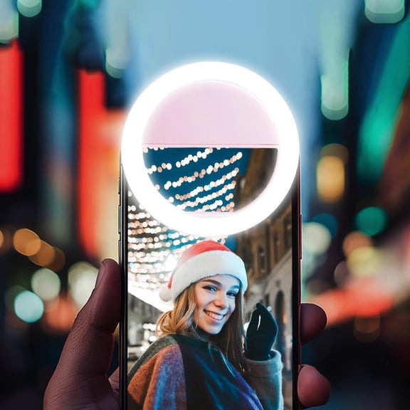 USB Rechargeable Selfie Light Clip On Phone Light for Makeup, Live Streaming and Video Calls