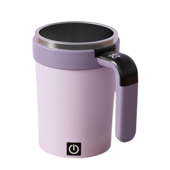 USB Rechargeable Smart Mug With Auto Stirring And Temperature Control 380ml Vacuum Insulated Travel Cup