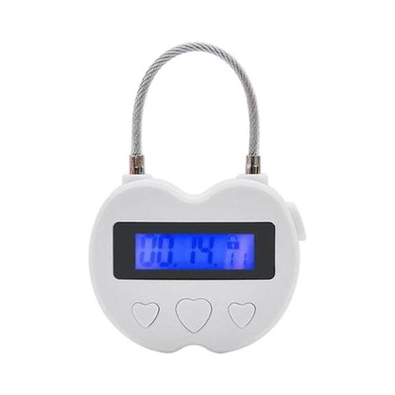 USB Rechargeable Temporary Timer Padlock LCD Display Time Lock Enduring