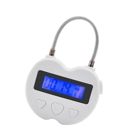 USB Rechargeable Temporary Timer Padlock LCD Display Time Lock For Home Offices Gym And School Security Enduring