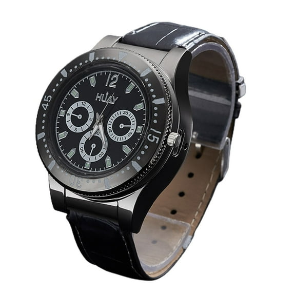USB Rechargeable Watch Lighter Men’s Windproof Metal Trend 2 in 1 Fashion Wristwatch Gift Portable Ignition for Home Camping Office Outdoor Business Party