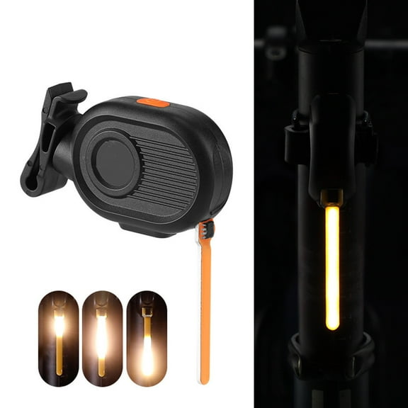 USB Rechargeable Waterproof Bicycle Tail Light 10 LM Super Bright LED, 3 Lighting Modes for Bikes Parts