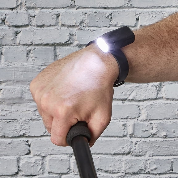 USB Rechargeable Waterproof Wristband Flashlight 2 LEDS 200 Lumens