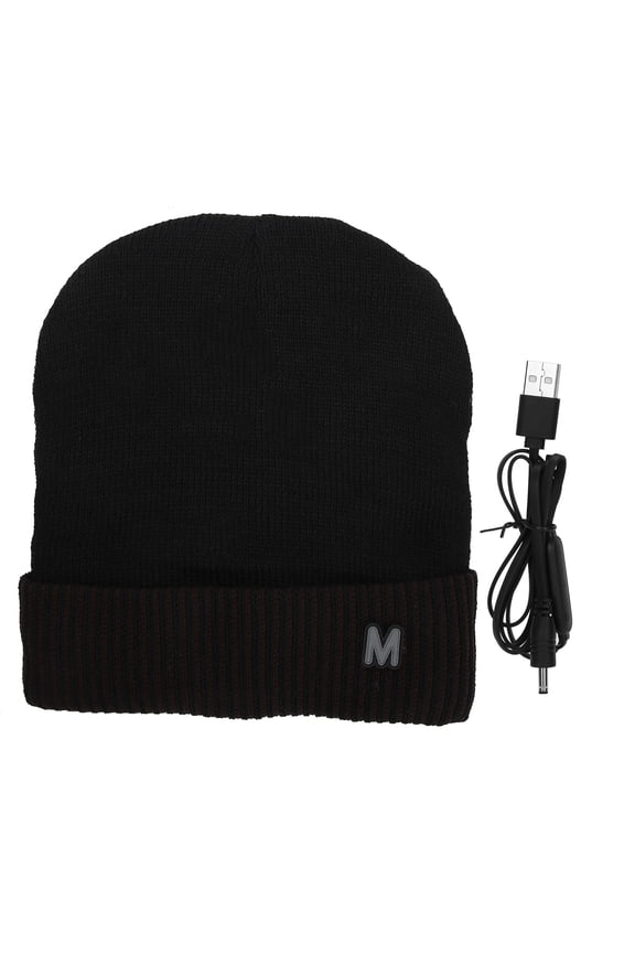 USB Rechargeable, Winter Outdoor Warmth, Breathable, Dark Coffee Brim Fast-Charging Heated Hat