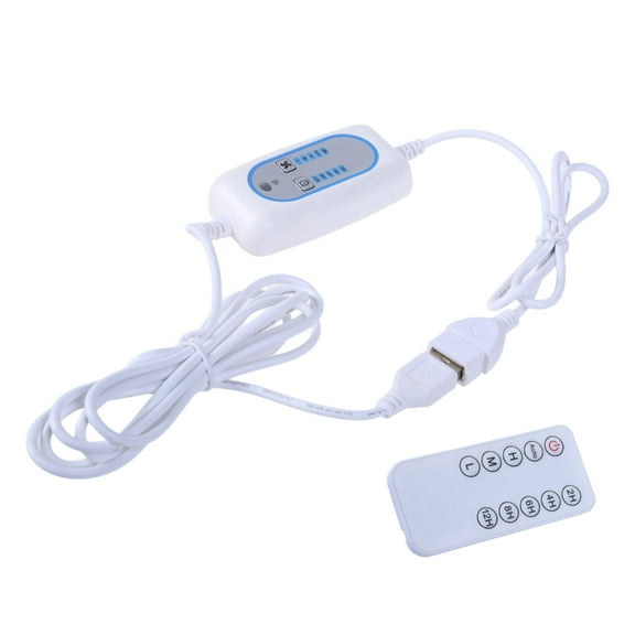 USB Remote Tming Cable Cord with Remote 4 Speed Adjust 2/4/6/812 Hour Timing
