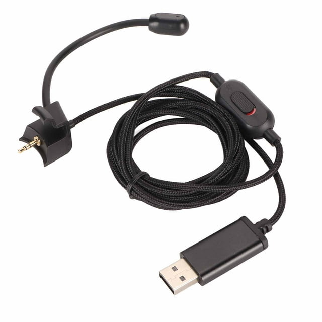 USB Replacement Headphone Cable with 2.5mm Plug Replacement Headphone Cord with Button Control