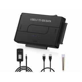 USB to SATA IDE HDD Adapter - USB 3.0 Cable to 2.5" 3.5" SATA IDE Hard Drive Converter for Windows 10/8/ 7/XP, Mac, Internal to External Laptop SSD Reader Kit, File Data Transfer Conversion Cord