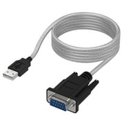 USB SERIAL DB9 CABLE 6 PROLIFIC CHIPSET 6FT THUMBSCREWS