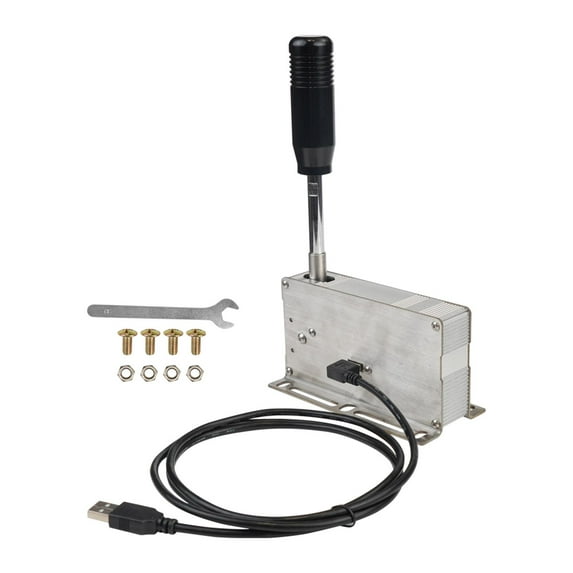 USB Sequential Shifter Game Accessories Plug and Play PC Simulator Shifter Black