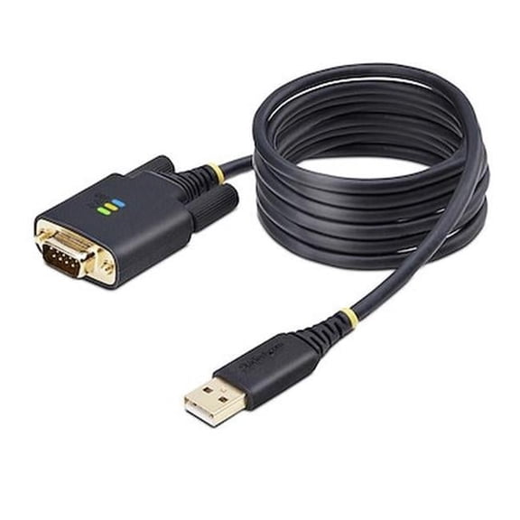 USB Serial Adapter Cable - Black - 10ft - ESD Protected