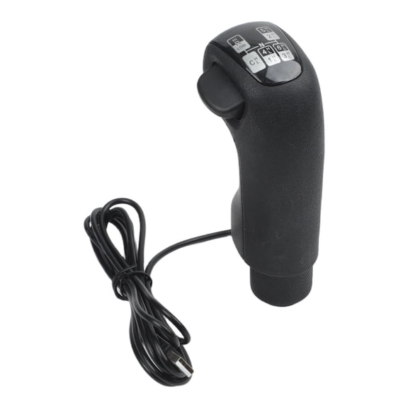 USB Shift Knob For Logitech G923 G29 G27 G25 TH8A High Low Gear Simulator For ATS ETS2 For SCANIA Truck Racing Game Compatible Wear-Resistant Plastic Replacement Easy-Plug-In For Simulation
