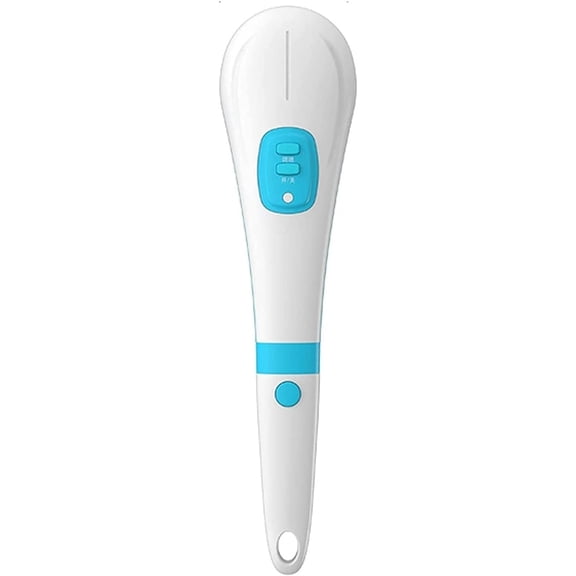 USB Silicone Body Scrubber, Charge Electric Long Handle Rotating Bath & Exfoliating Body Brushes Waterproof Facial Face Shower Brush Devices with 5 Brush Heads Deep Cleansing