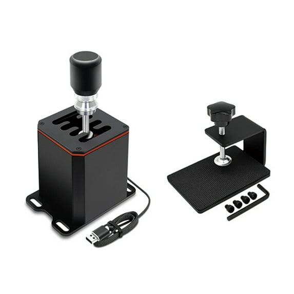 USB Simulators Shifter Height Adjustable Racing Shifter for PC Racing Games Easy Installation Enhancing Gaming Experience