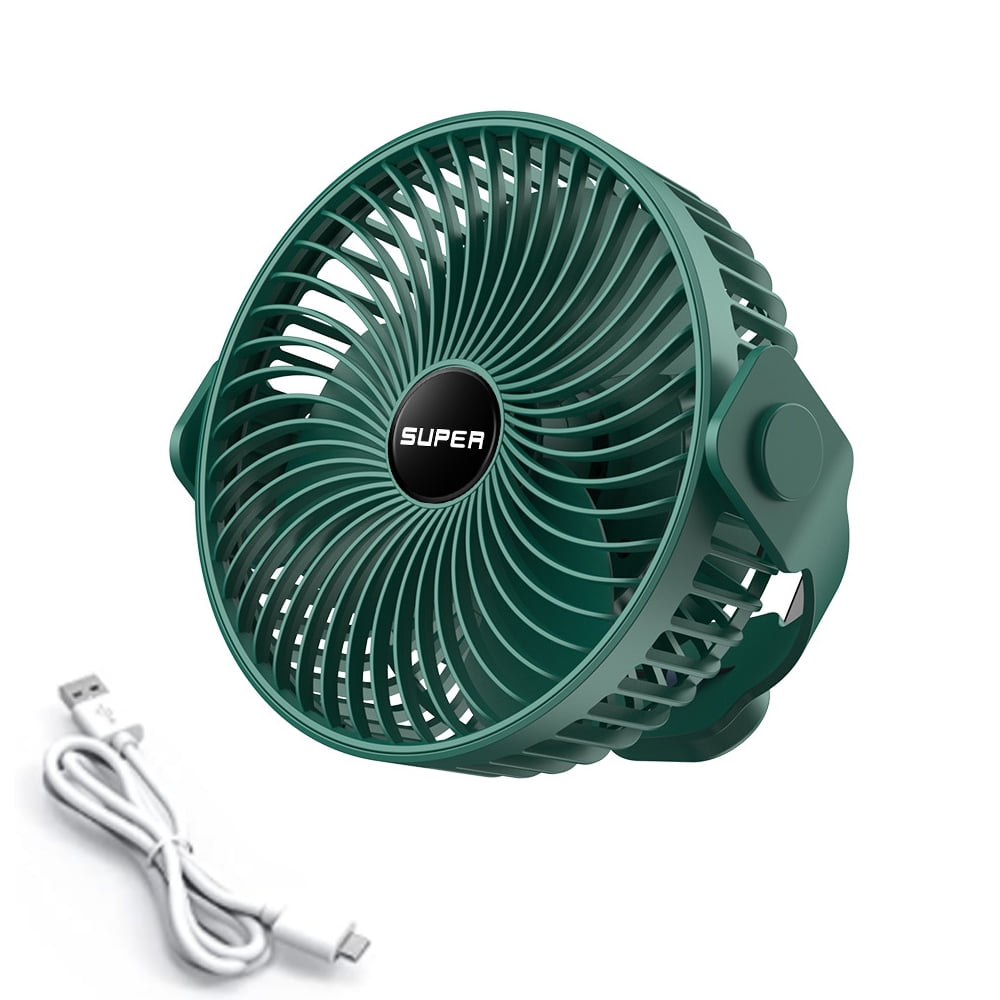 USB Small Desk Fan, Portable Fans with Quiet Operation and 361°Rotate