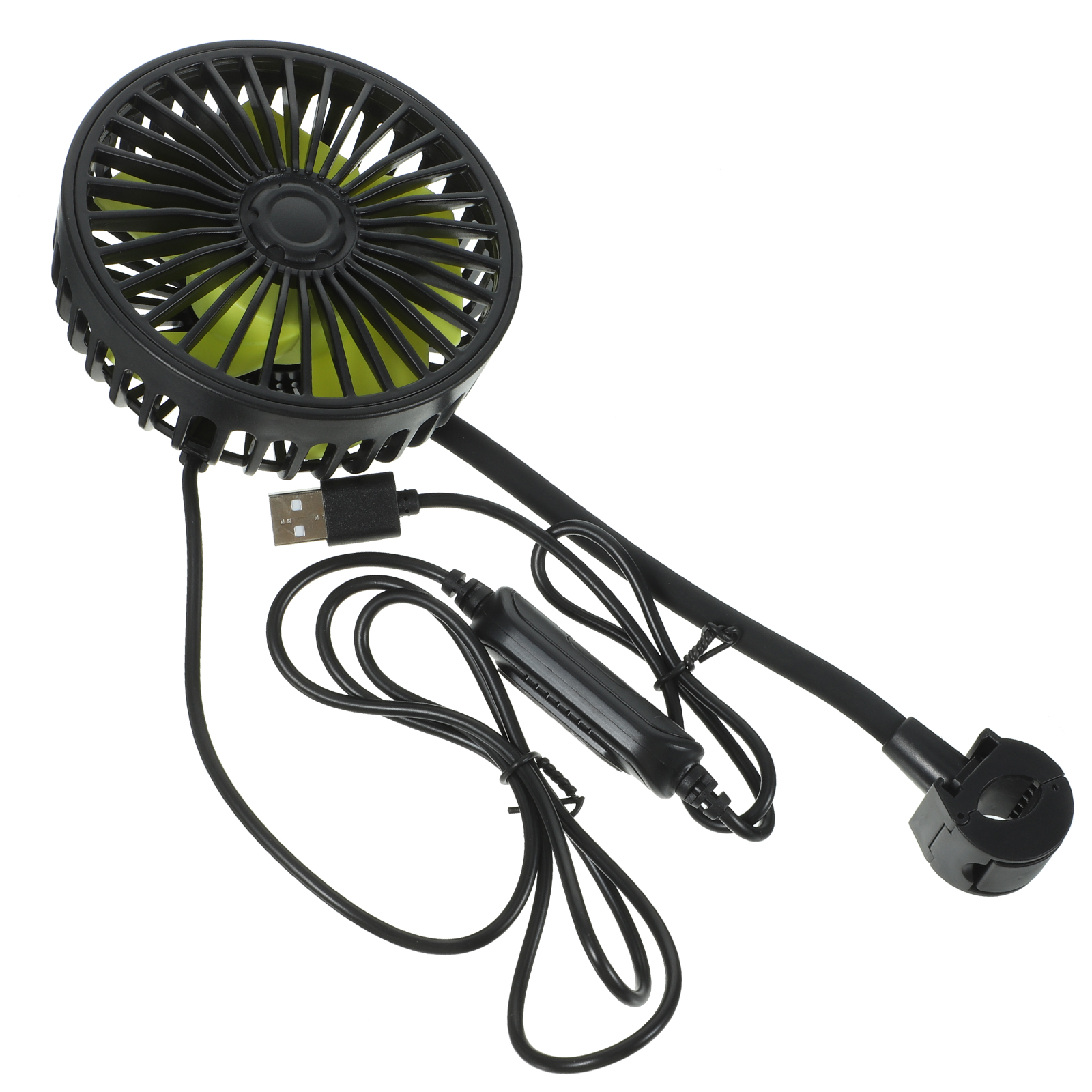 USB Small Electric Fan Car Fans Air Conditioner Automatic Degree