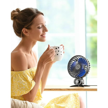 USB Small Fan, Desk Fans with  Variable Speeds, Strong Cooling Airflow, Quiet Portable, Desktop  Personal Fan for Room, Home,Office, Bedroom