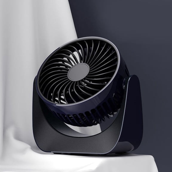 USB Small Fan Mute Large Wind Desktop Fan, 3 Speeds Fan with Strong Airflow, Desk Fan USB Plug in - Ultra Quiet operation for Office Dorm Bedroom Stroller