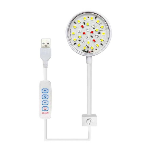 USB Small Fish Tank Light Dimmable LED Moving Aquarium Lamp Fish Lamp for Fish Tank ,Light is Soft