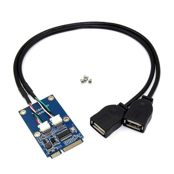 USB Small PCIE 52Pin to USB2.0 Splitter Adapter 30CM Cable Elevates Data Transfer For Laptops Computer Motherboards