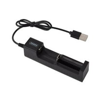 USB Smart Battery Charger for 18650 14500 18350 3.7V Lithium Batteries - Adjustable Slot,Auto-Stop,LED Indicator
