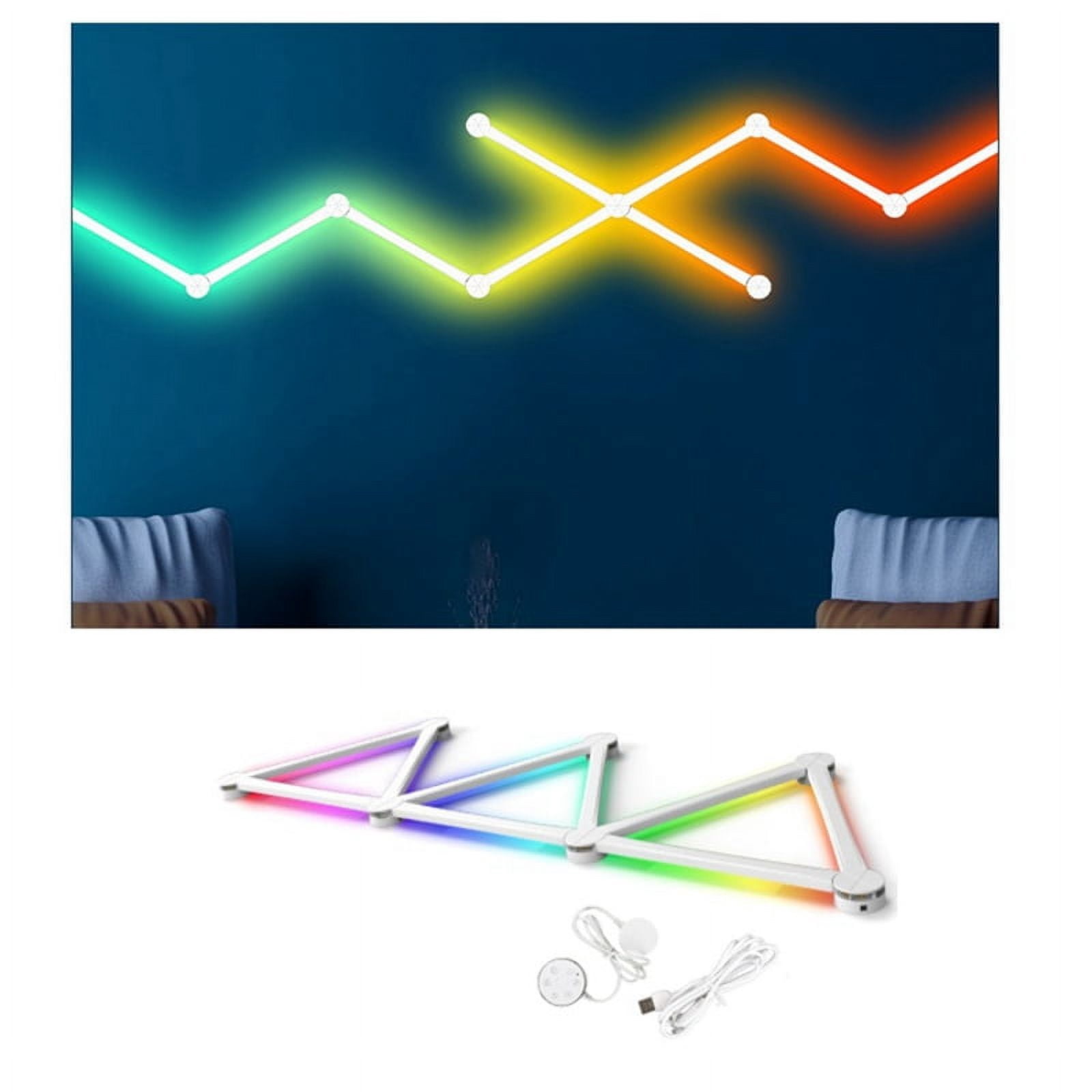 USB Smart Wall Light RGB LED Light Bars, 16 Million Color Dimmable ...
