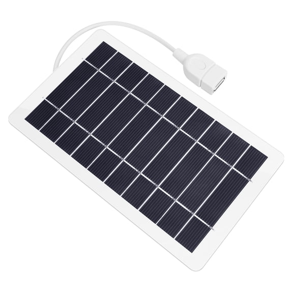 USB Solar Panel Charger, Portable Solar Panel Kit for Camera, Cell Phone Charging, Camping, Hiking, Outdoor Travel 5V 5W