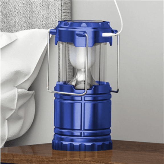USB Solar Portable LED Flashlight Rechargeable Camping Tent Light Lantern Lamp