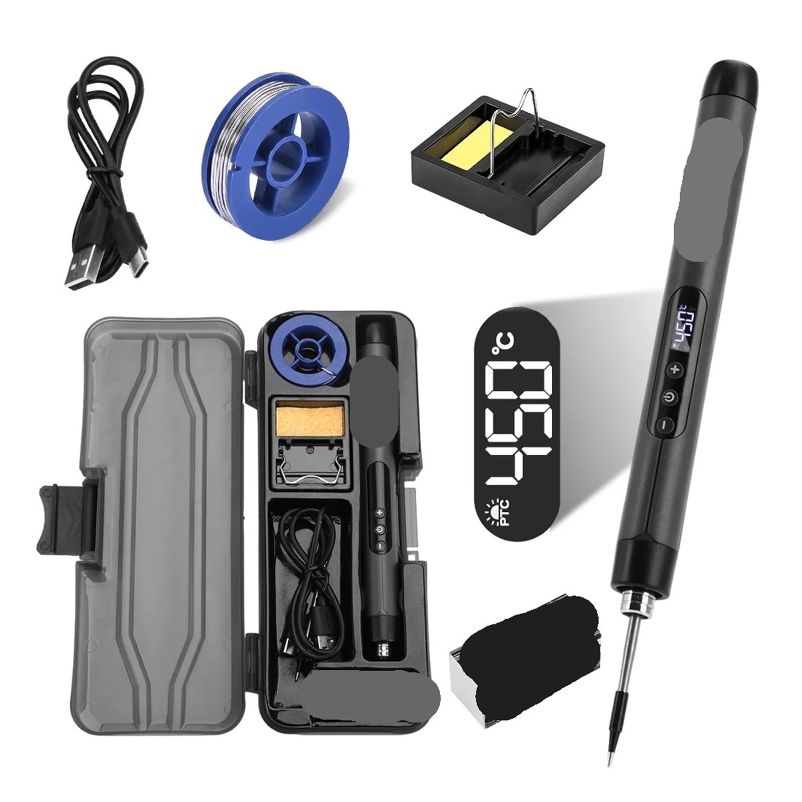 USB Soldering Iron Soldering Iron Set Portable Household Type-C Interface Adjustable Temperature