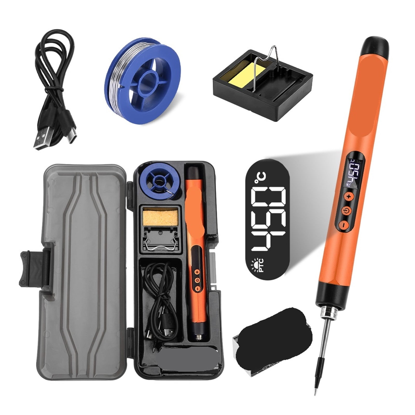USB Soldering Iron Soldering Iron Set Portable Household Type-C Interface Adjustable Temperature