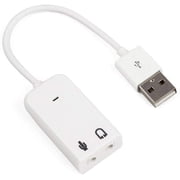 USB Sound Adapter, External USB 2.0 3D Virtual 7.1 Channel Audio Sound Card Adapter for PC Desktop