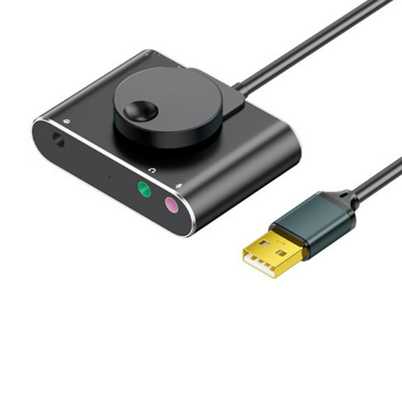 USB Sound Card External USB Sound Card With Volumes Control USB to Headphone Microphone 3.5mm Port Equalizers For PC