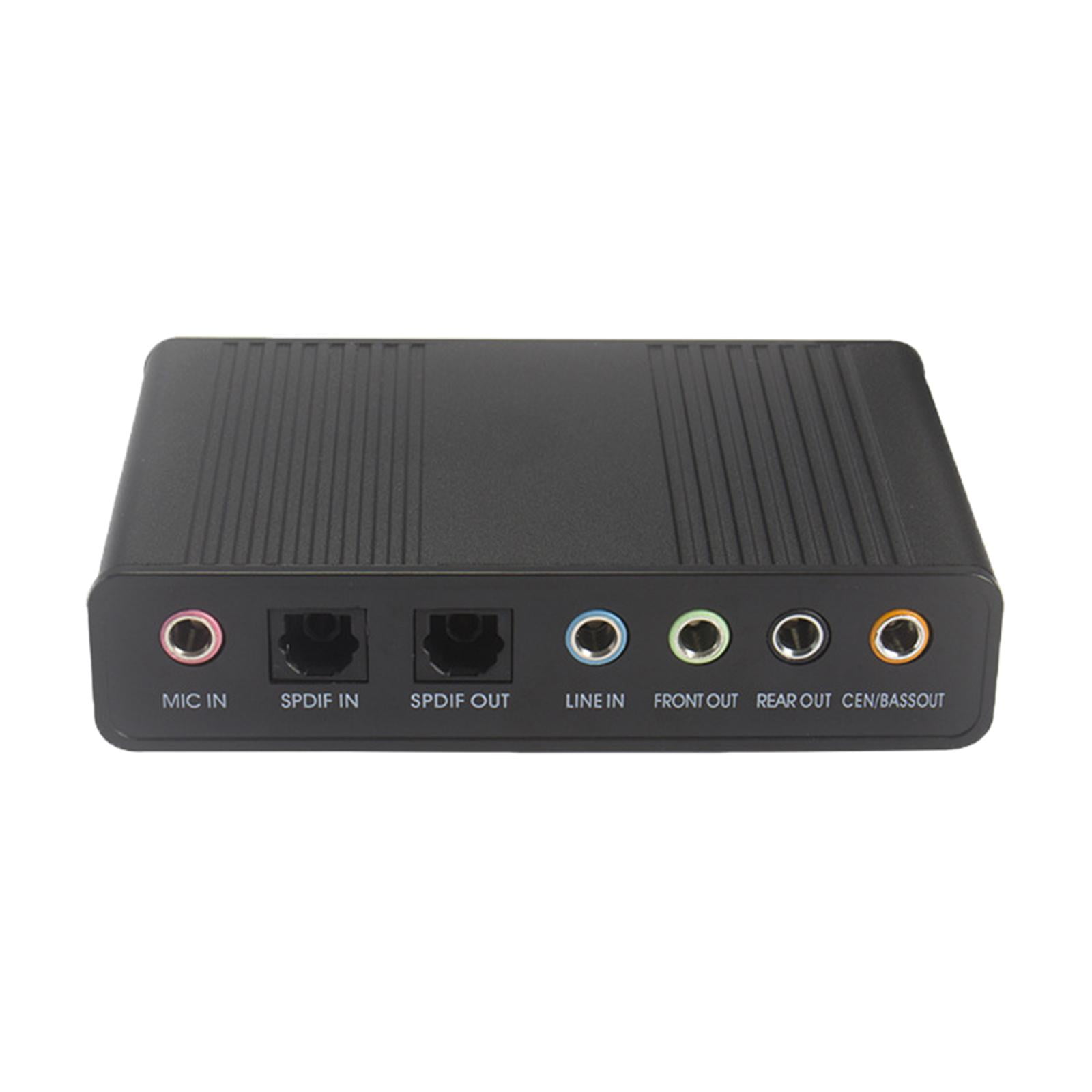 USB Sound Card, USB Audio Adapter with SPDIF Digital Audio, Aluminum ...