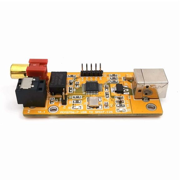 USB Sound Card USB to Coaxial Fiber I2S / USB Decoder Chip PCM2706 Board for Audio Power Amplifier Computer Phone