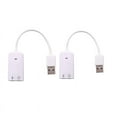 thumbnail image 1 of USB Sound Card Virtual 7.1 3D External USB Audio Adapter USB To Jack 3.5mm, 1 of 13