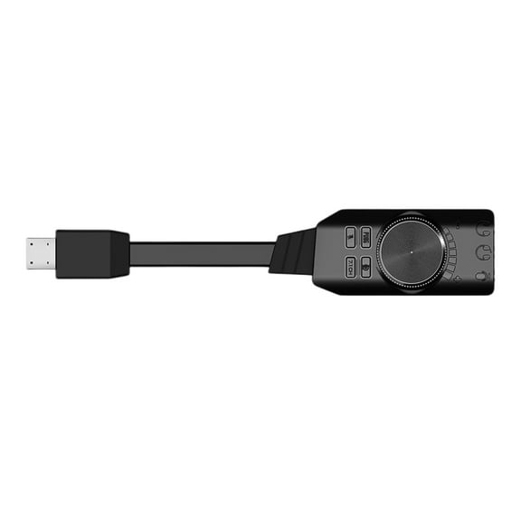 USB Sound Card with Virtual 7.1 Surround Sound For Gaming Gamers USB External Sound Adapter Quick Installs