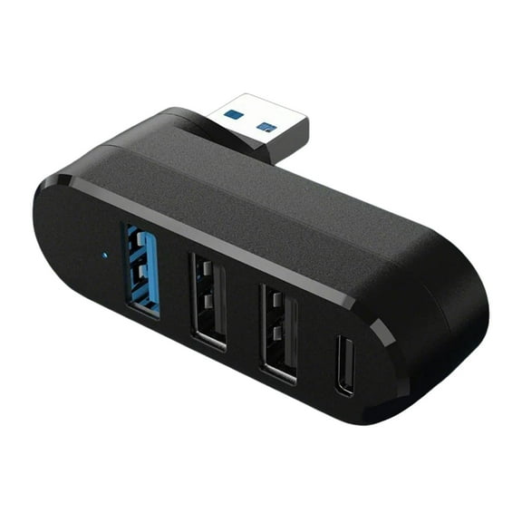 USB Splitter 180° Rotatable USB3.0 Port Expander Mltiport USB to USB Adapter Portable Hubs for Laptop Tablet