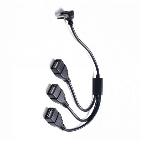 USB Splitter Adapter Featuring Chip Control for 5V3A Current Enabling Fast Charging of Three Devices