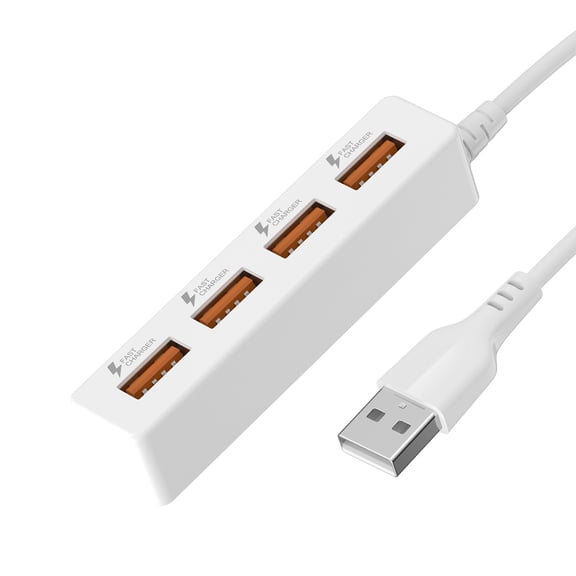 USB Splitter Cable USB2.0 Male to 4 Port Female Multiple USB Port Extender Cable for Data Transfer Power Charging