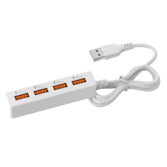 USB Splitter Cable USB2.0 Male to 4 Port Female Multiple USB Port Extender Cable for Data Transfer Power Charging
