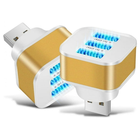USB Splitter for Laptop - 3 Port USB Adapter for Laptop | USB 2.0 Hub, USB Expander Hub 3 Port, USB Adapter with 3 Ports, Portable Accessory for Easy Transferring and Charging, for Home, RVs, Travel