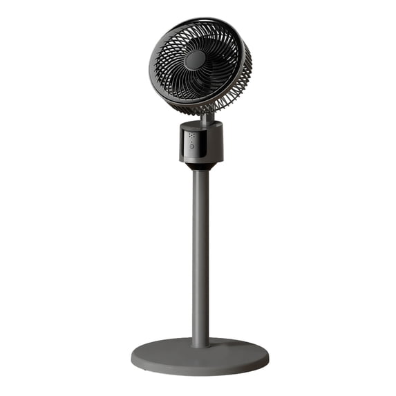 USB Standing Fan for Bedroom Whole Room Air Circulator – Quiet DC Motor Cooling 90° Oscillating Pedestal Fan 3 Speeds Adjustable Height