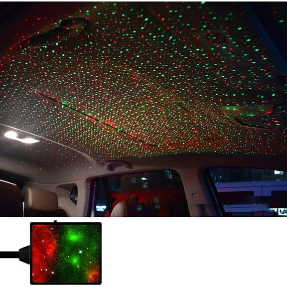 USB Star Projector Night Light, Romantic LED Light for Car, Home Decor, Party Ceiling, Plug and Play, 1 Piece