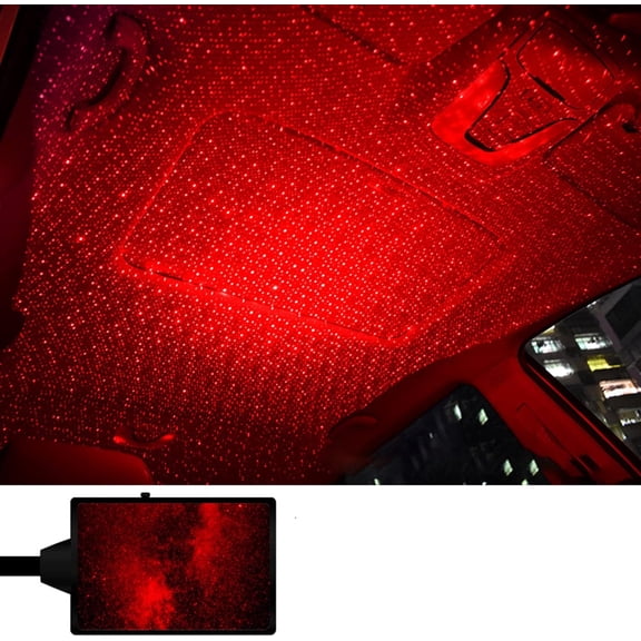 USB Star Projector Night Light, Romantic LED Light for Car, Home Decor, Party Ceiling, Plug and Play, 1 Piece