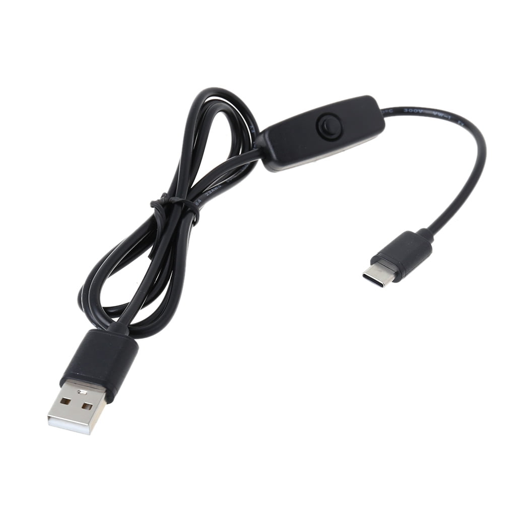 USB Switch Extension Cable Upgraded USB to Type-C Cord with On/Off ...