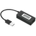 thumbnail image 1 of USB Tester, Micro USB Power Meter Cable Voltage Current Tester 4-30V Safety Voltmeter Ammeter Multimeter, Black, 1 of 5