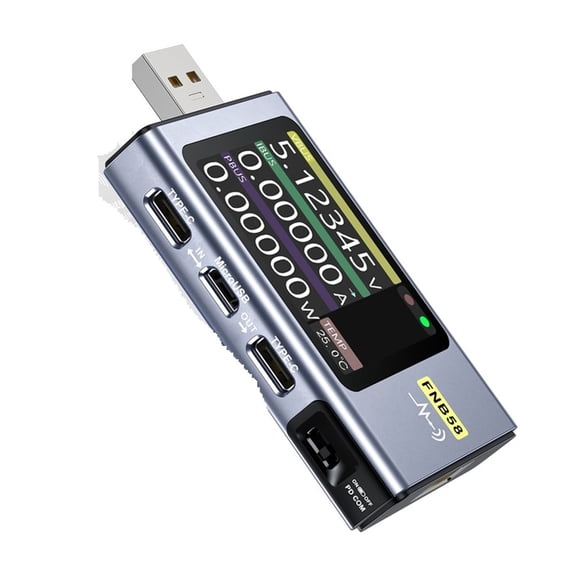 USB Tester Voltmeter Ammeter TYPE-C Fast Charge Detection Trigger Capacity Measurement Ripple Measurement ,Portable