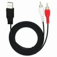 thumbnail image 1 of USB To 2RCA Composite Sound Video Converter Cable Accessories For Streaming Media Camcorder To PC/TV Sound Transfer 1.5m, 1 of 10